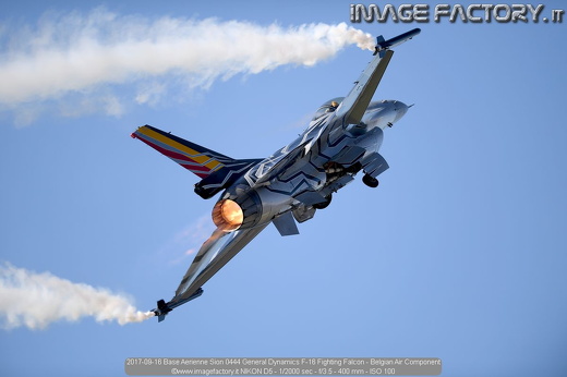 2017-09-16 Base Aerienne Sion 0444 General Dynamics F-16 Fighting Falcon - Belgian Air Component
